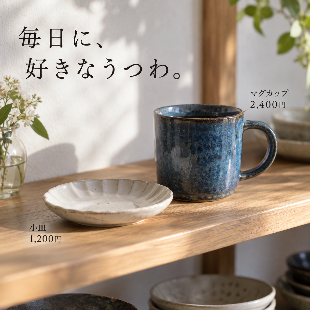 SNS投稿 SNS: SNS 店舗販促・美容｜陶器のマグと小皿