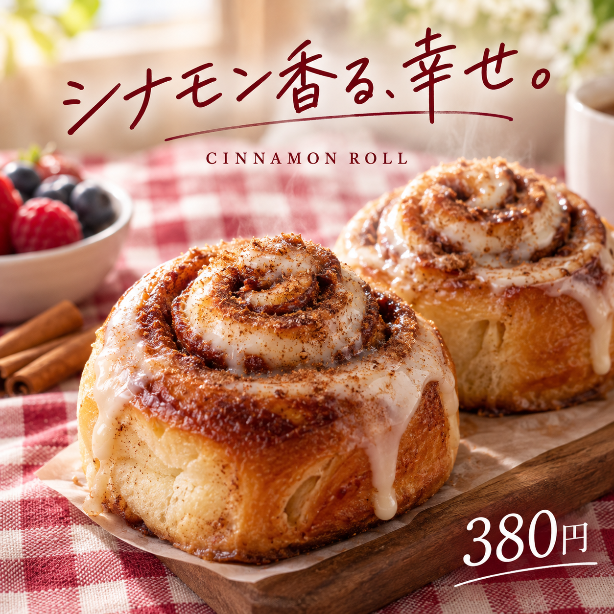 SNS投稿 SNS: SNS 店舗販促・美容｜シナモンロールの新商品