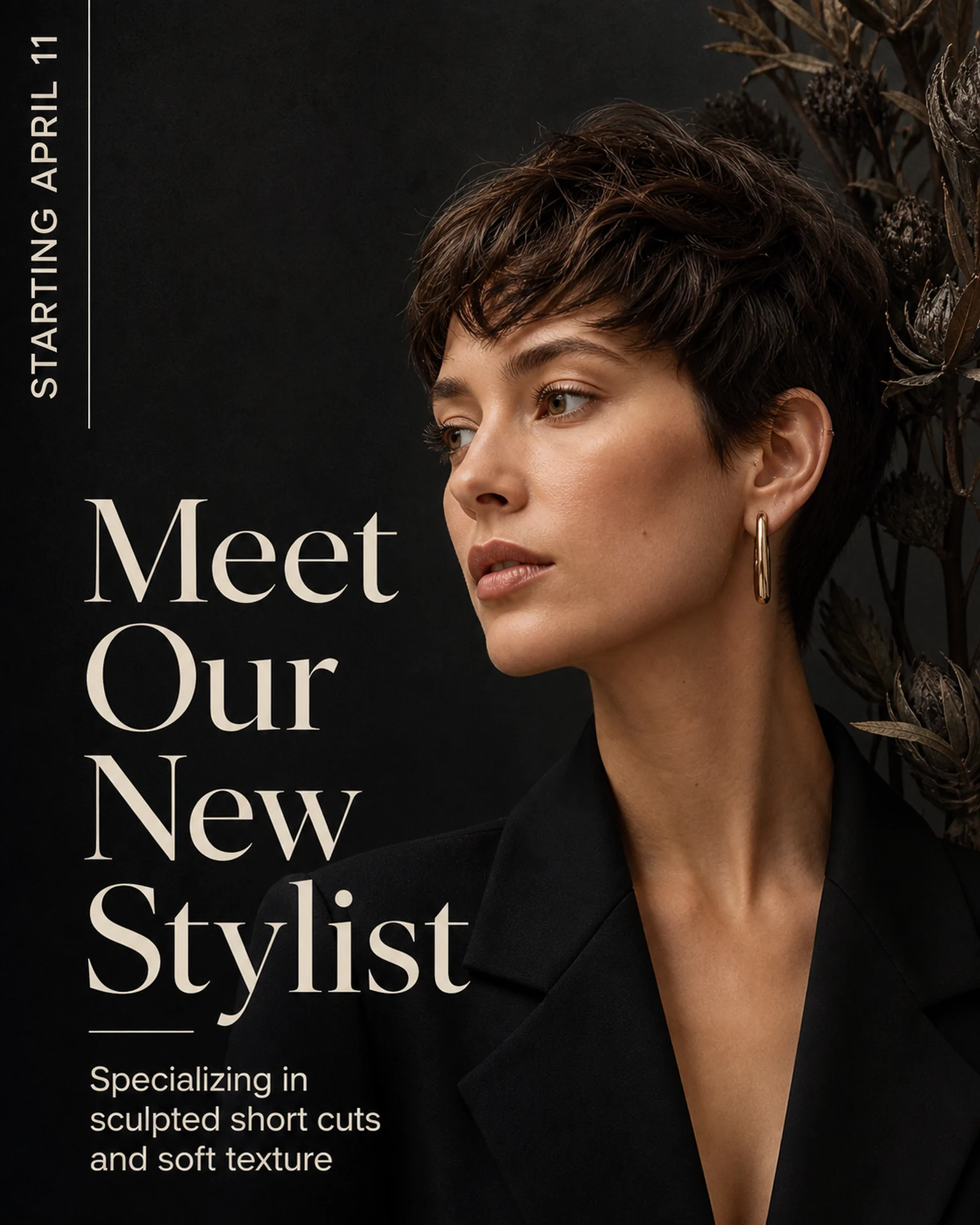 Beauty & salons Announcement: Stylist introduction and start date