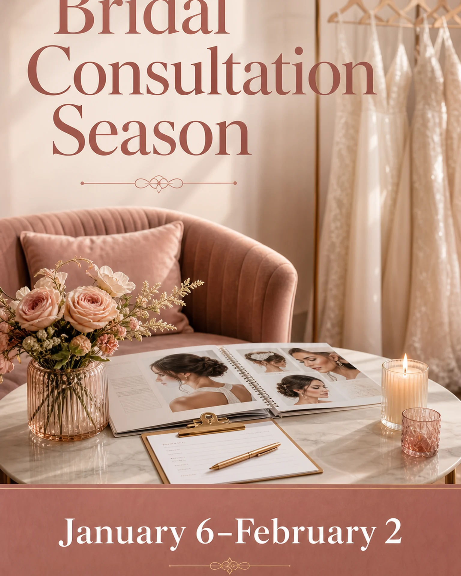 Beauty & salons Announcement: Bridal consultation announcement