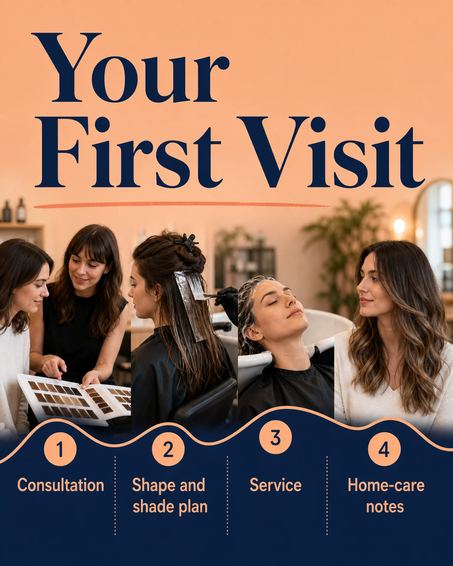 Beauty & salons Guide: Four-stage first-visit guide