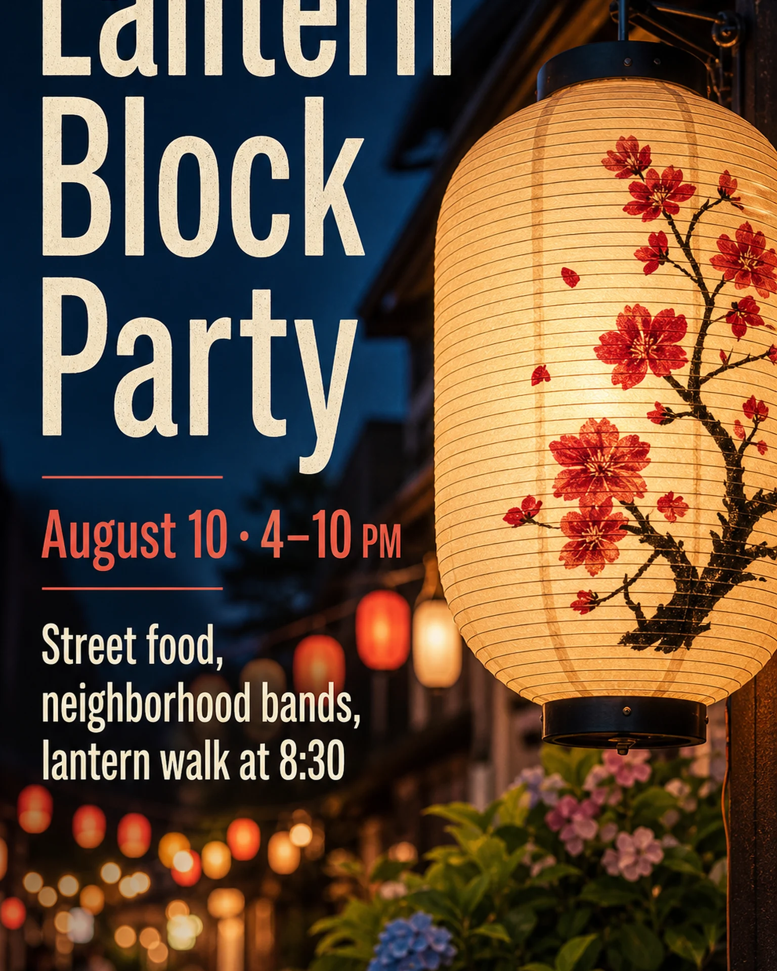Events Announcement: Lantern street-event announcement