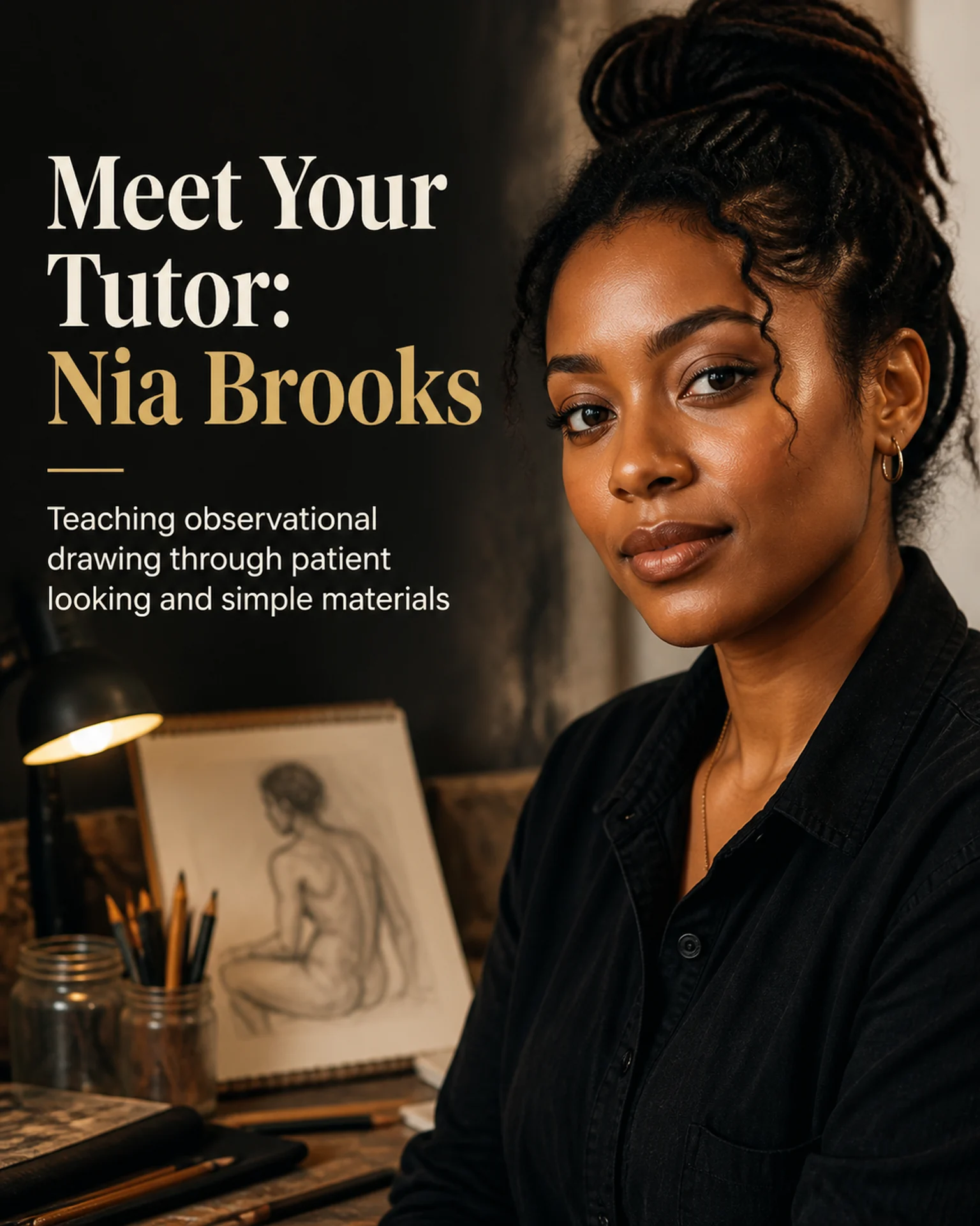 English template reference for create an instructor profile card