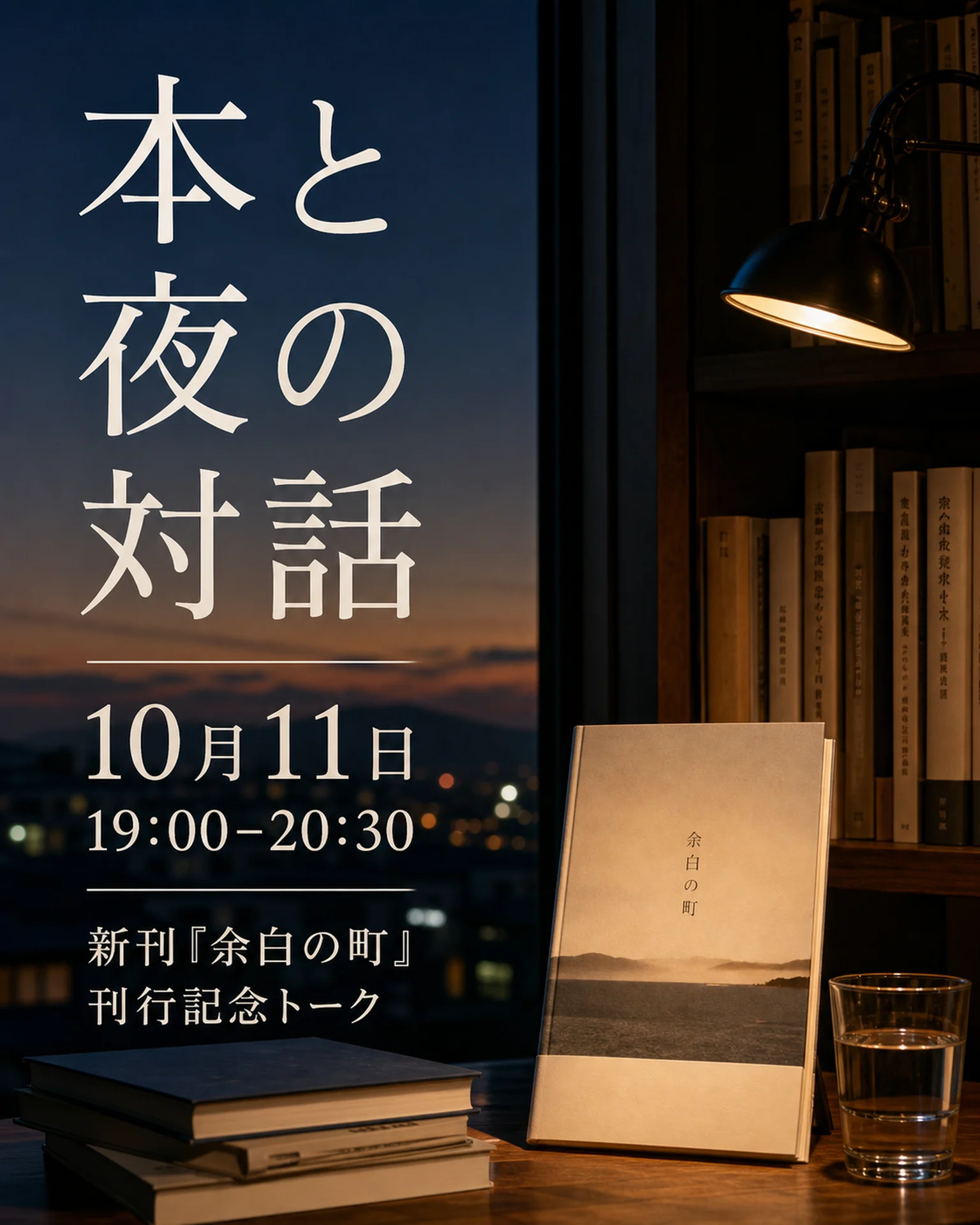 小売・ショップ 告知: 夜の書棚とトークイベント告知